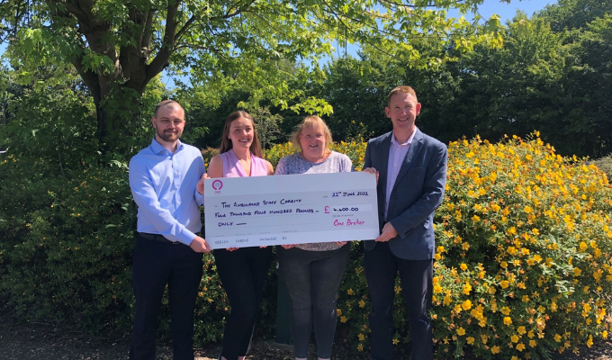 One Broker Ambulance celebrates fundraising total for TASC